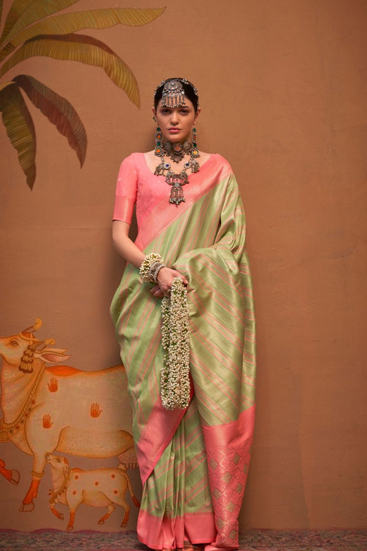 sreevia weaves handloom silk saree